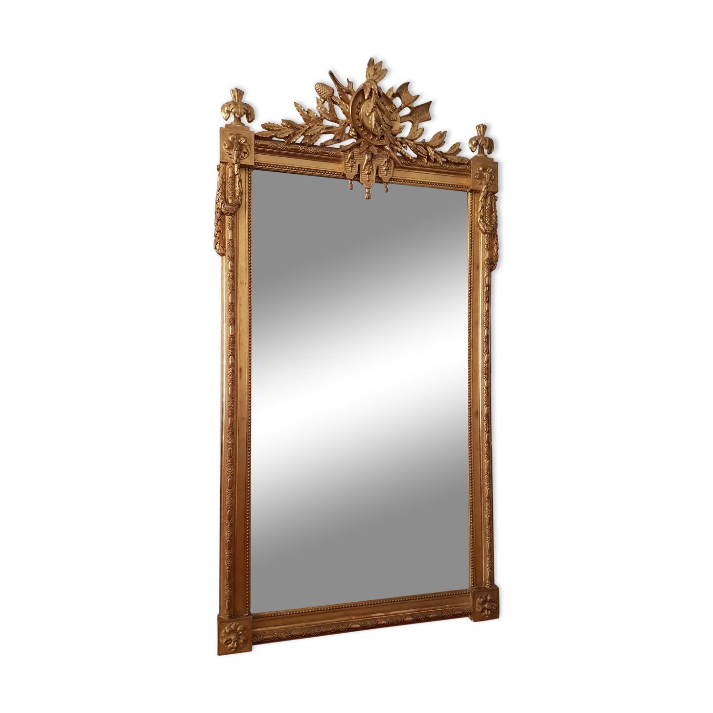 Gilded mirror Louis XVI style 175X93