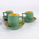 Ceramic tea service by Massimo Iosa Ghini for Naj Oleari, 1980
