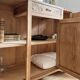 Art Deco oak sideboard with mirror (removable)