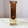 Amber Murano glass soliflore vase Sommerso 1970