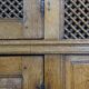 Armoire à pain ancienne en chêne de la fin du XVIIe siècle avec serrures fonctionnelles