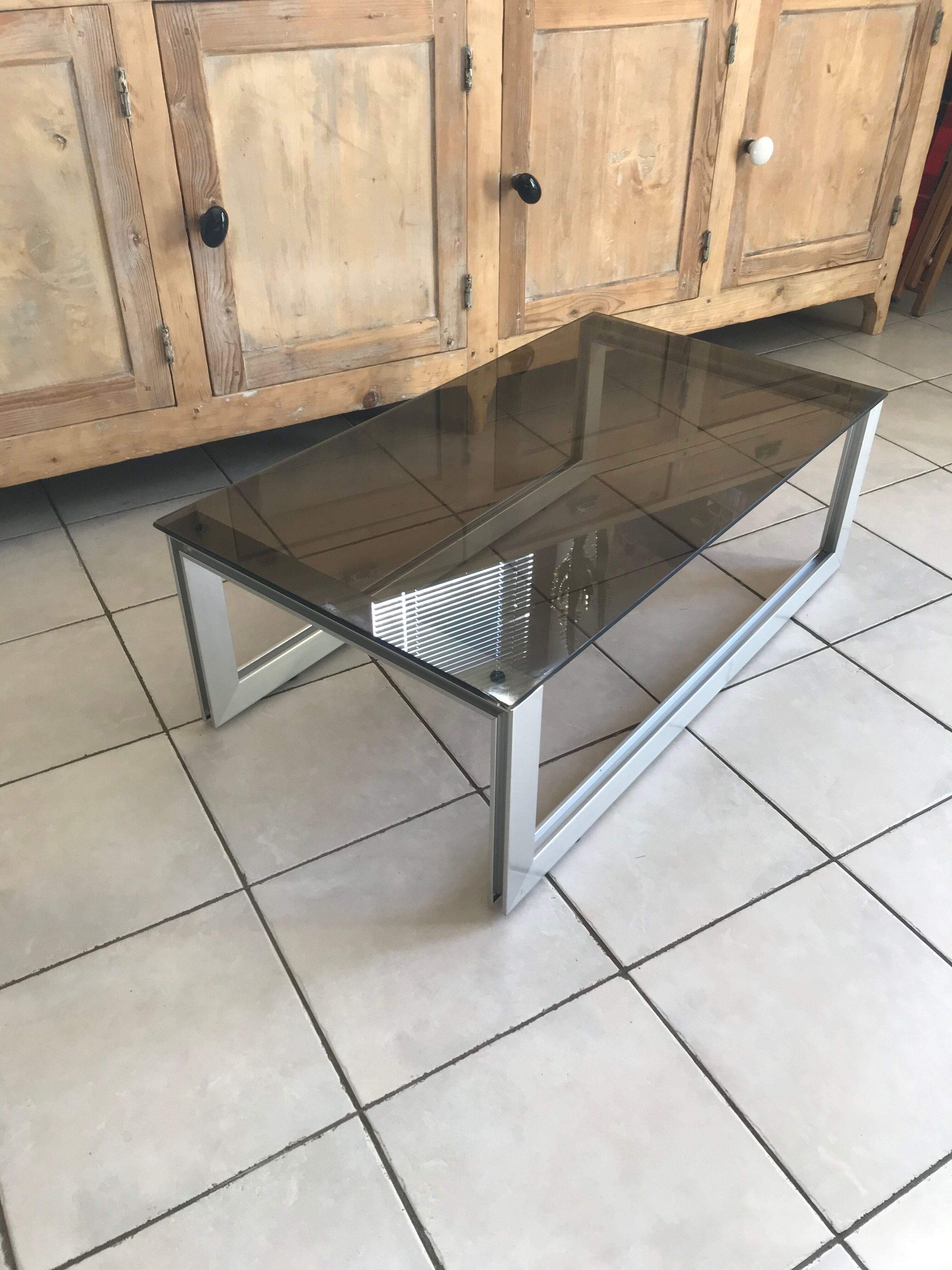 Vintage coffee table design line roset 70/80