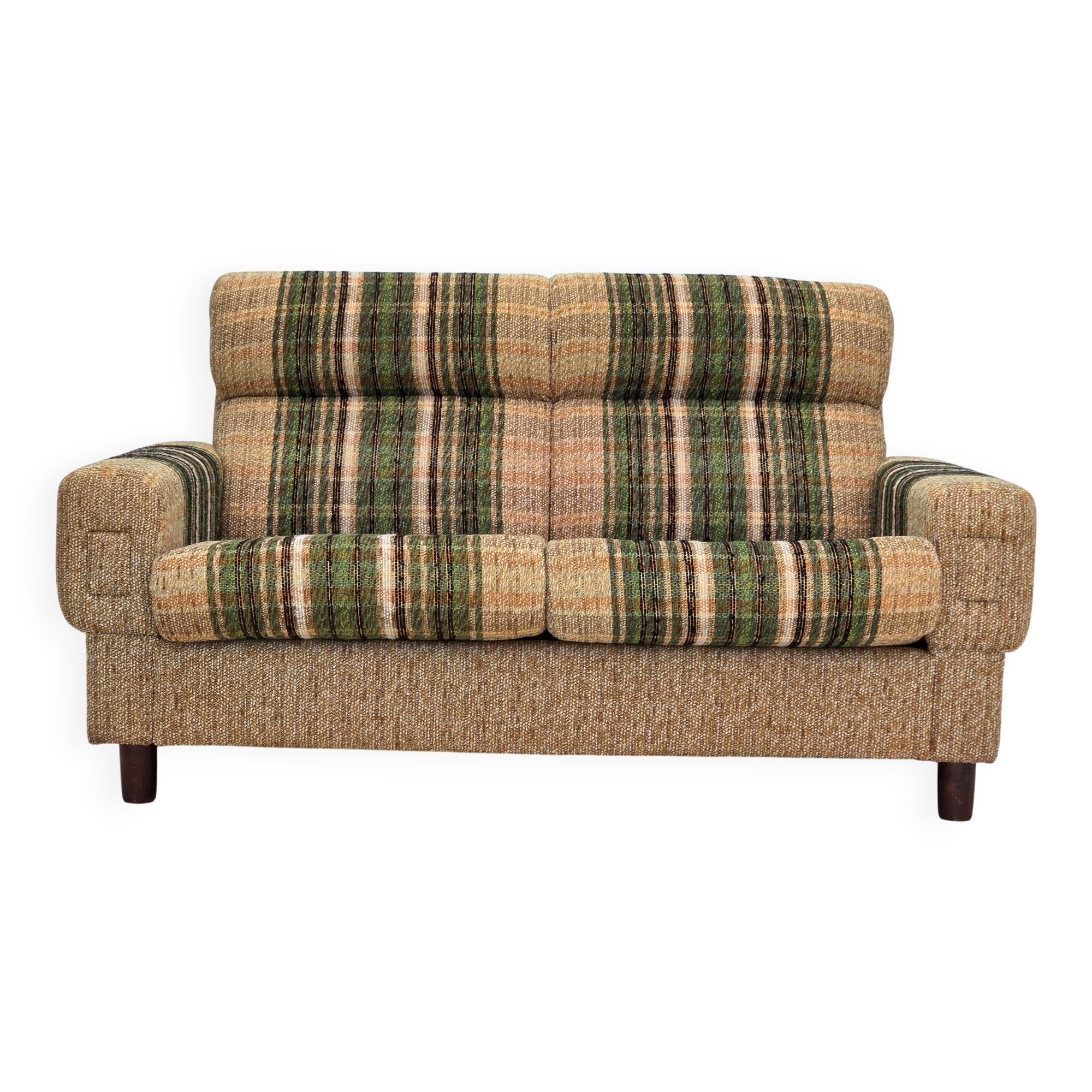1980s, Danish 2-seater sofa by Nisbo Horsens, furniture wool.