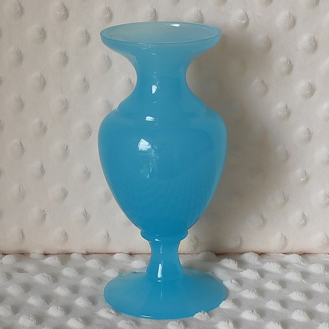 Opaline blue vase