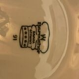 Set of 6 vintage oyster plates