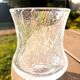 6 bubbled water glasses White Roman Goblet Biot Glassware
