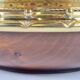 Vintage Valenti Gold Plated Centerpiece Bowl on Walnut Base, 1990s