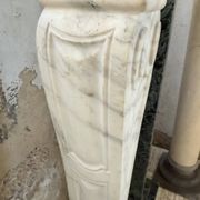 Set of 4 marble columns or pedestals.