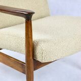 GFM-64 Armchair in Beige Bouclé attributed to Edmund Homa, 1970s