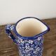 Blue pitcher - Hillchurch Pottery "Flora", England