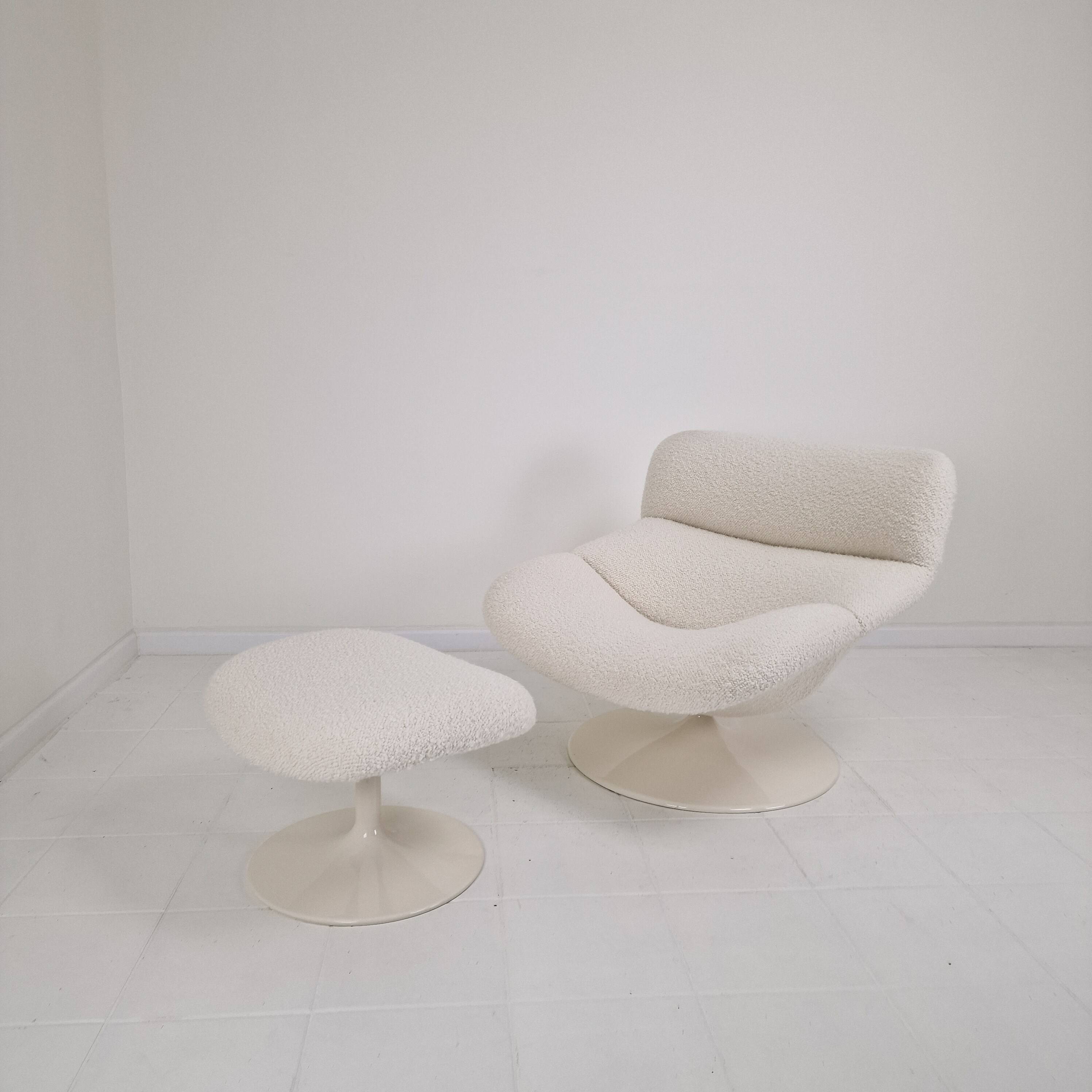 F518 Lounge Chair with Ottoman by Geoffrey Harcourt for Artifort, 1970s