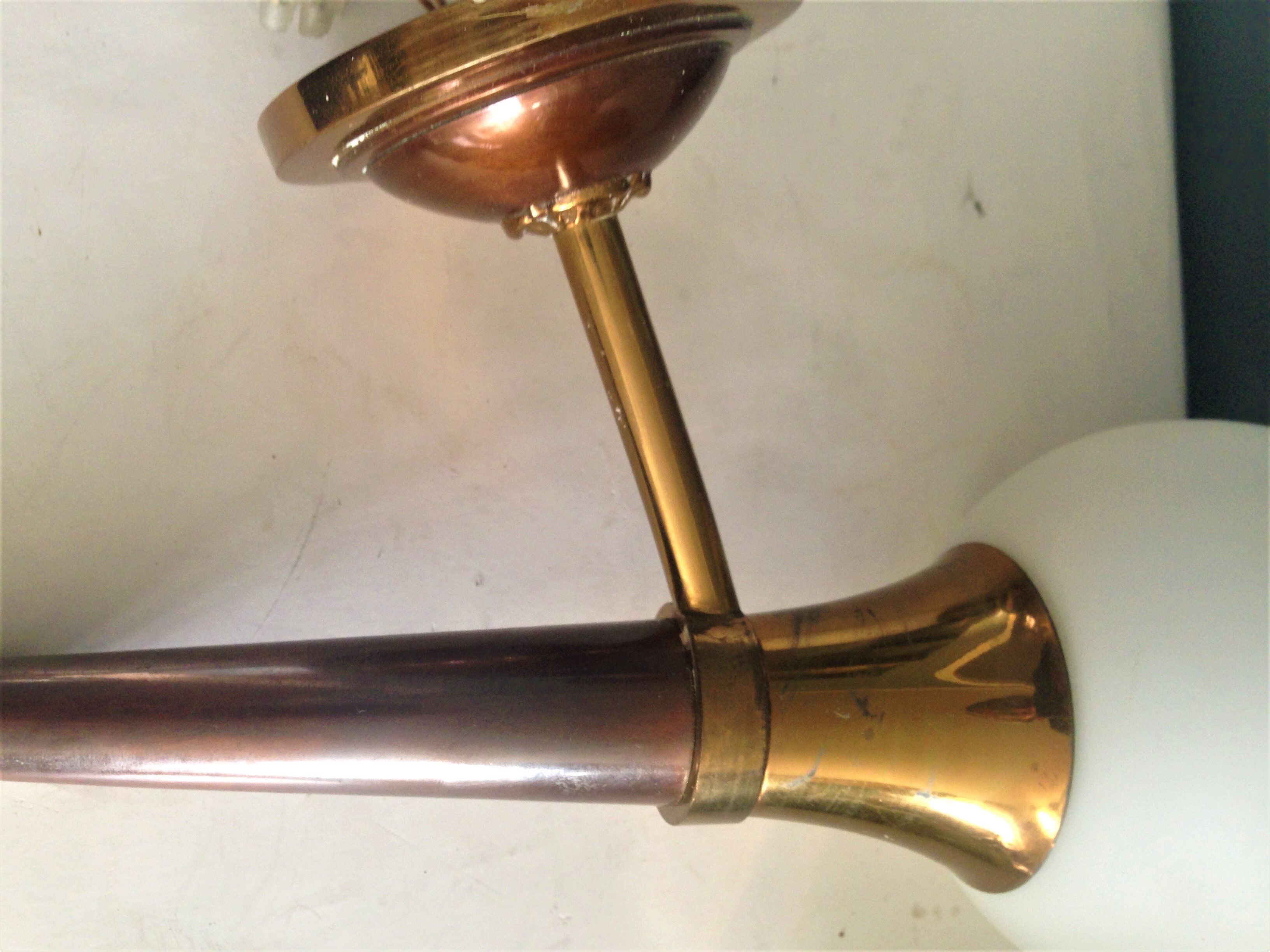 Pair of torch wall lamps