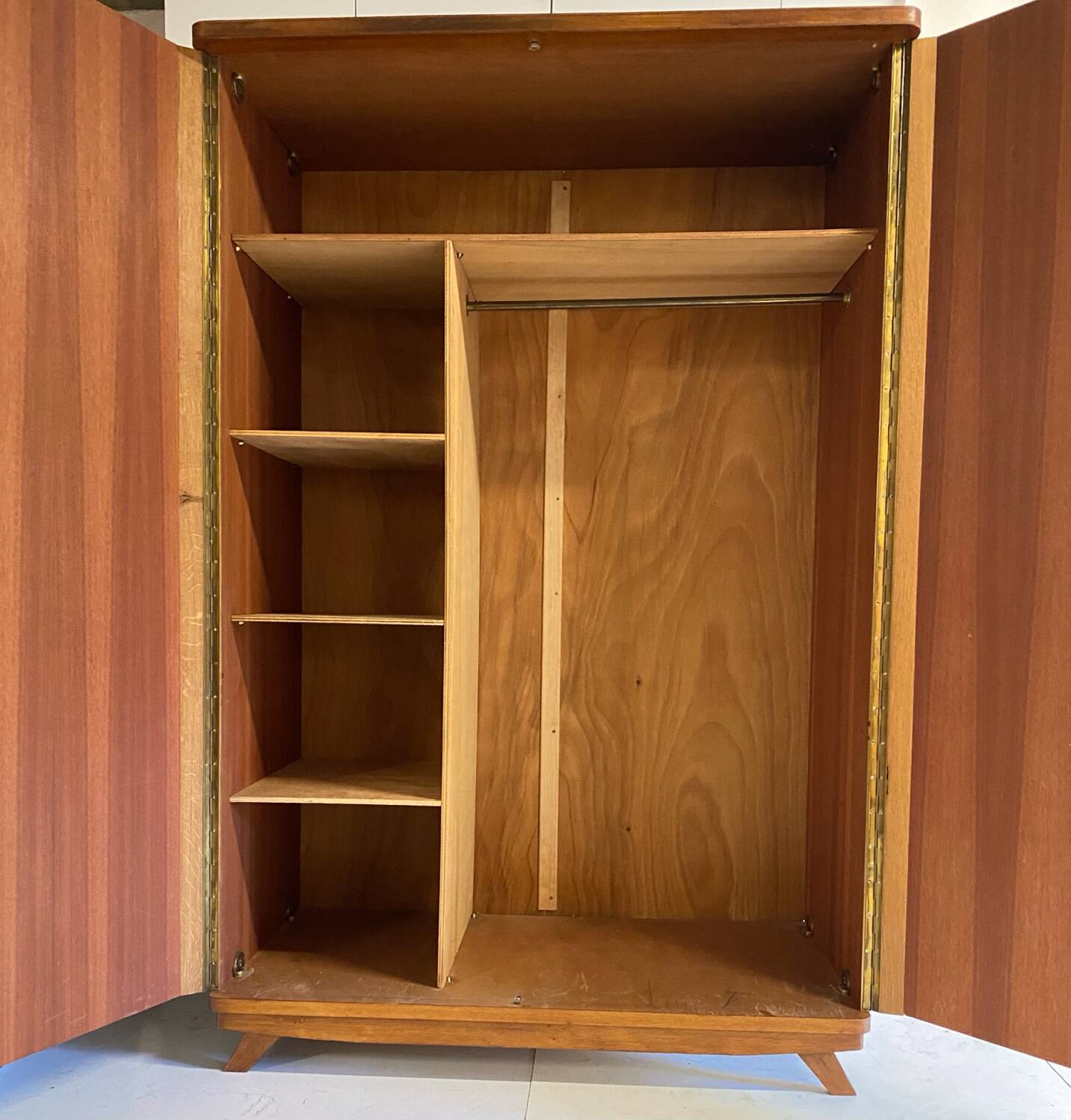 Vintage wardrobe with compass feet