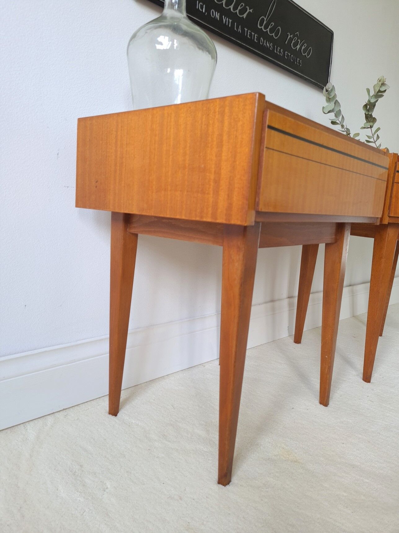 Pair of scandinavian bedside tables