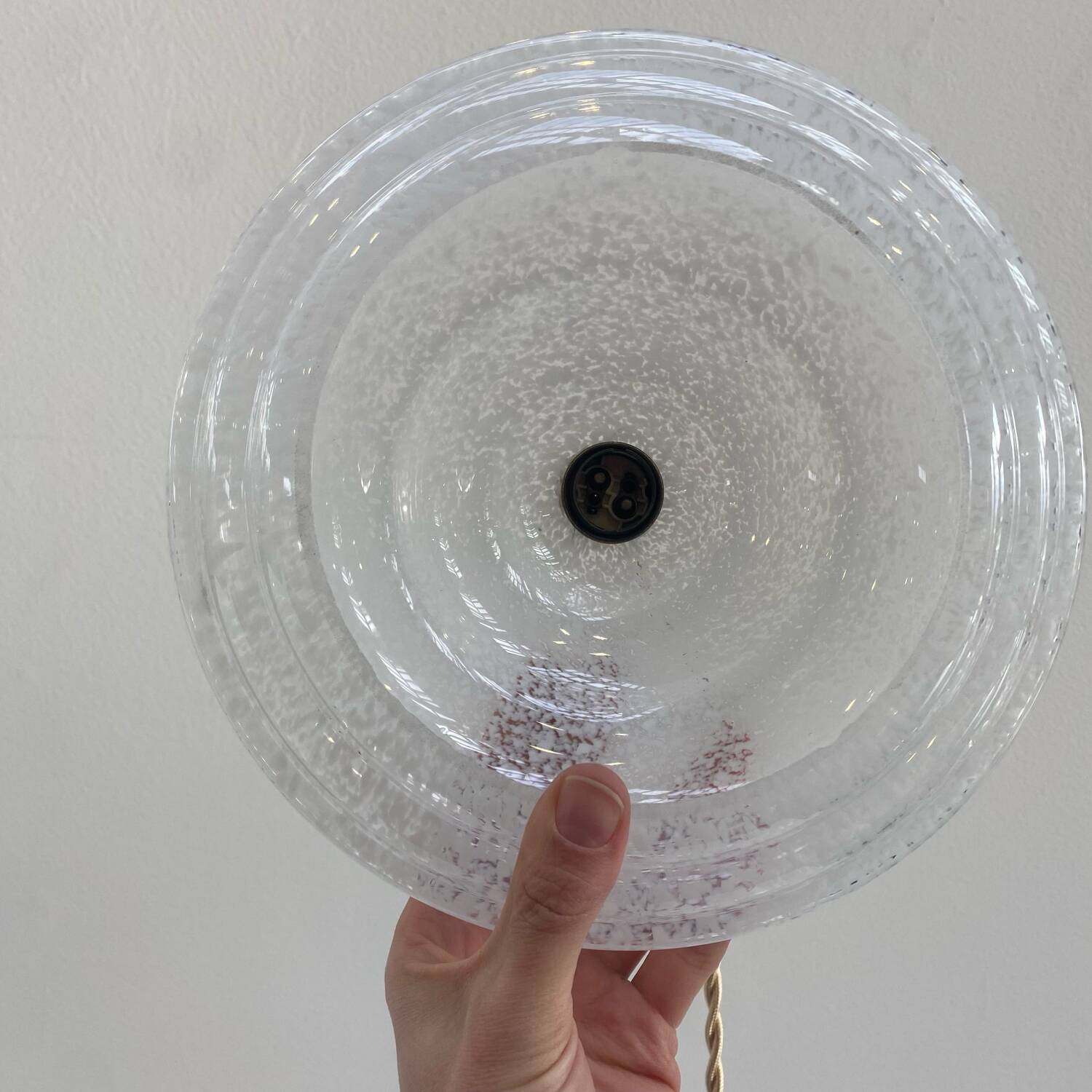 Vintage Clichy glass pendant light
