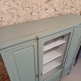 Bronze green display cabinet bookshelf