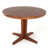 Round 3x extendable dining table 'Hampen' - danish teak mid century modern