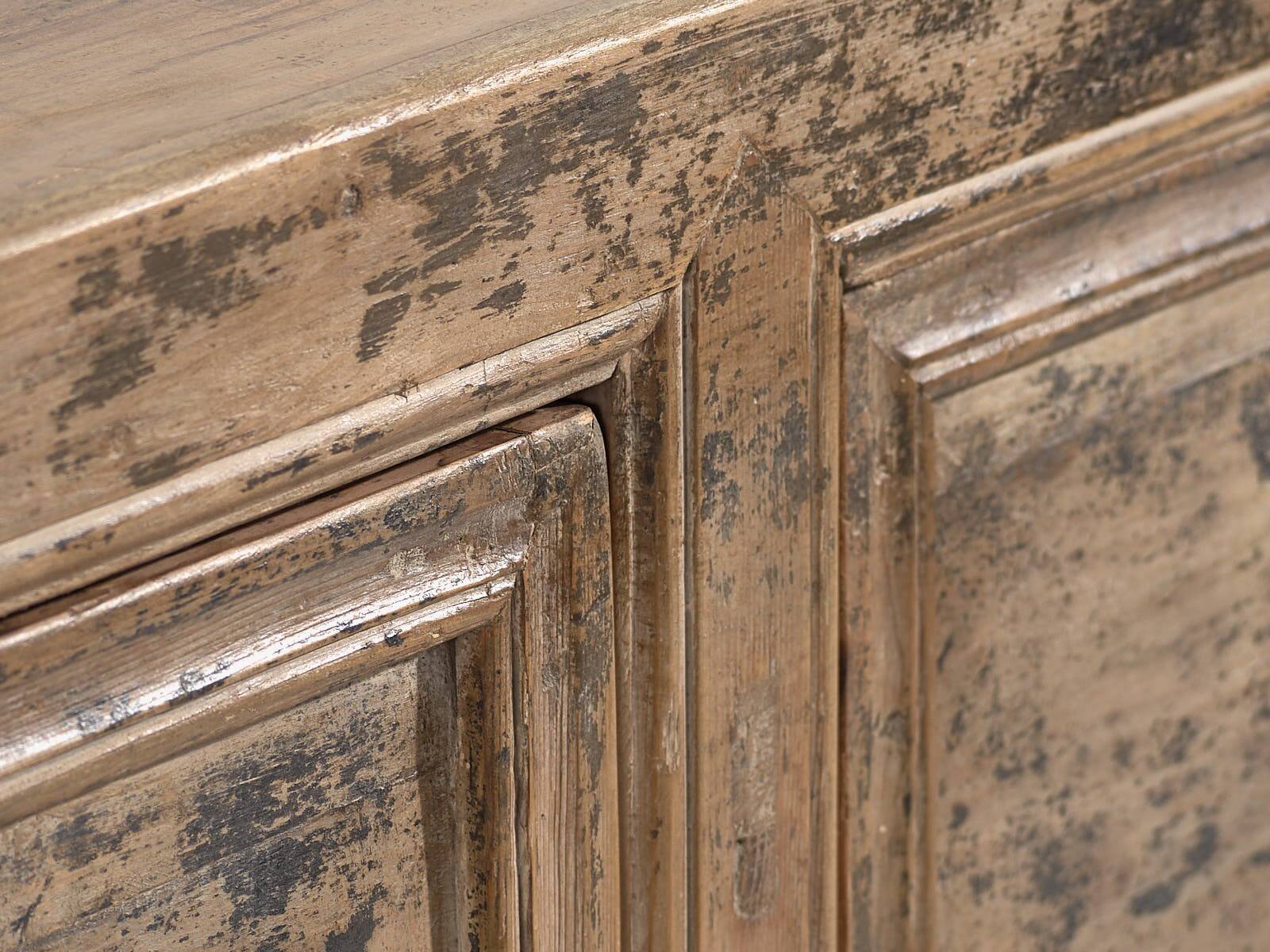 Small antique sideboard with grey patina (circa 1900) #80