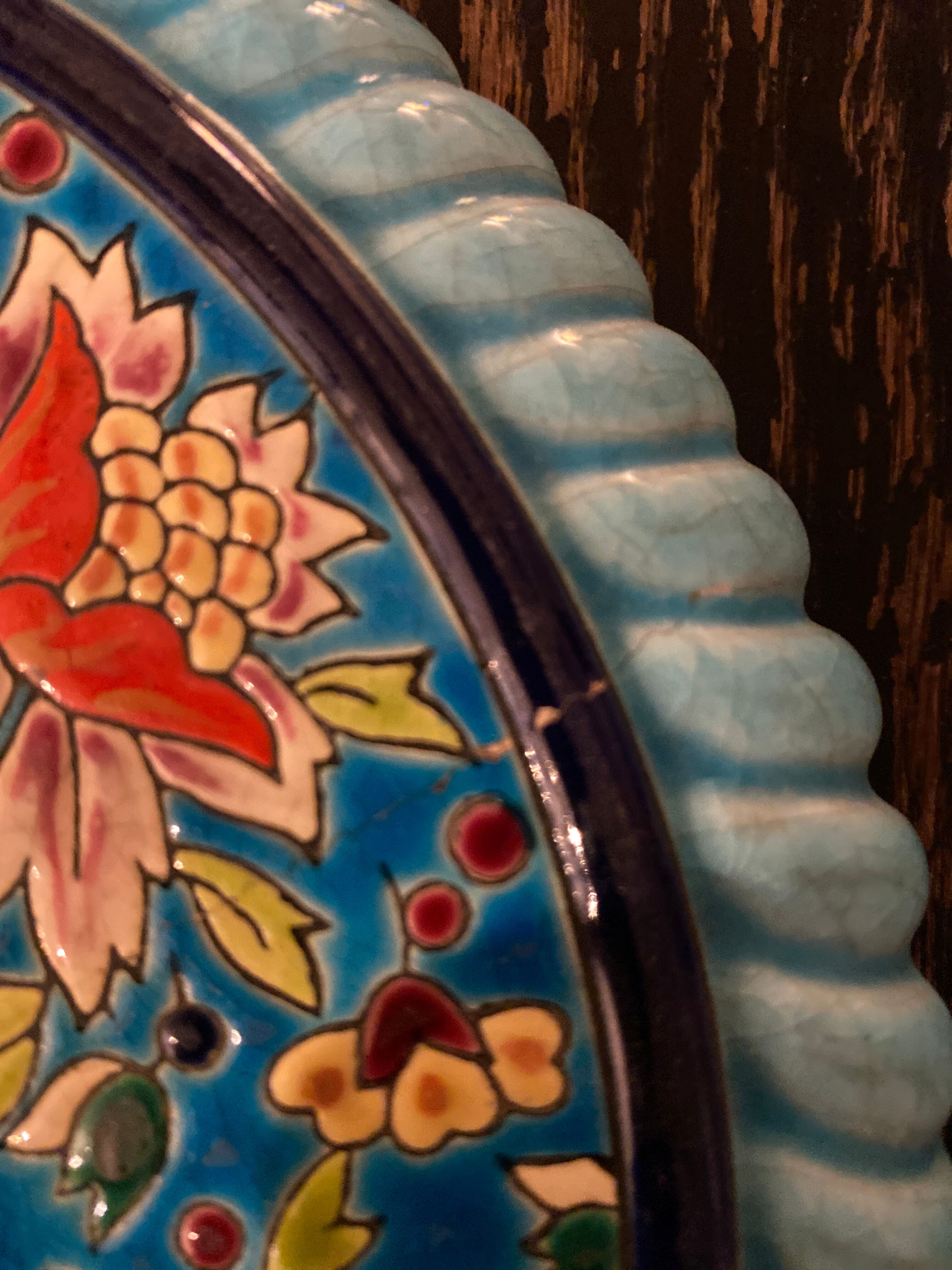 Underside of flat enamels of longwy