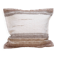 Beige cushion cover - handcrafted, handwoven from recycled cotton