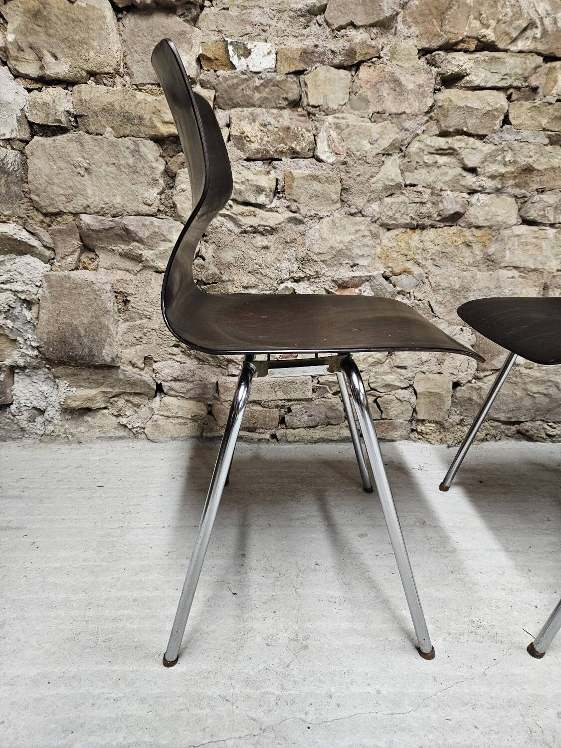 Lot 4 chaises
Flötotto pagwood 1960"