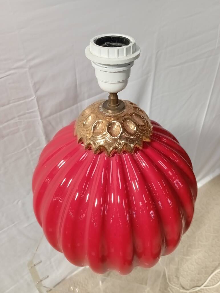 Large Kostka ceramic lamp