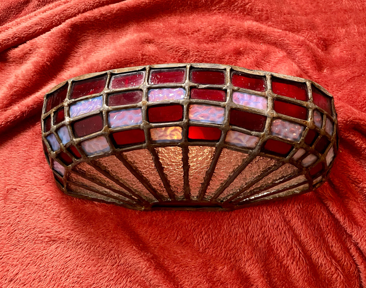 Stained glass wall lamp 1930