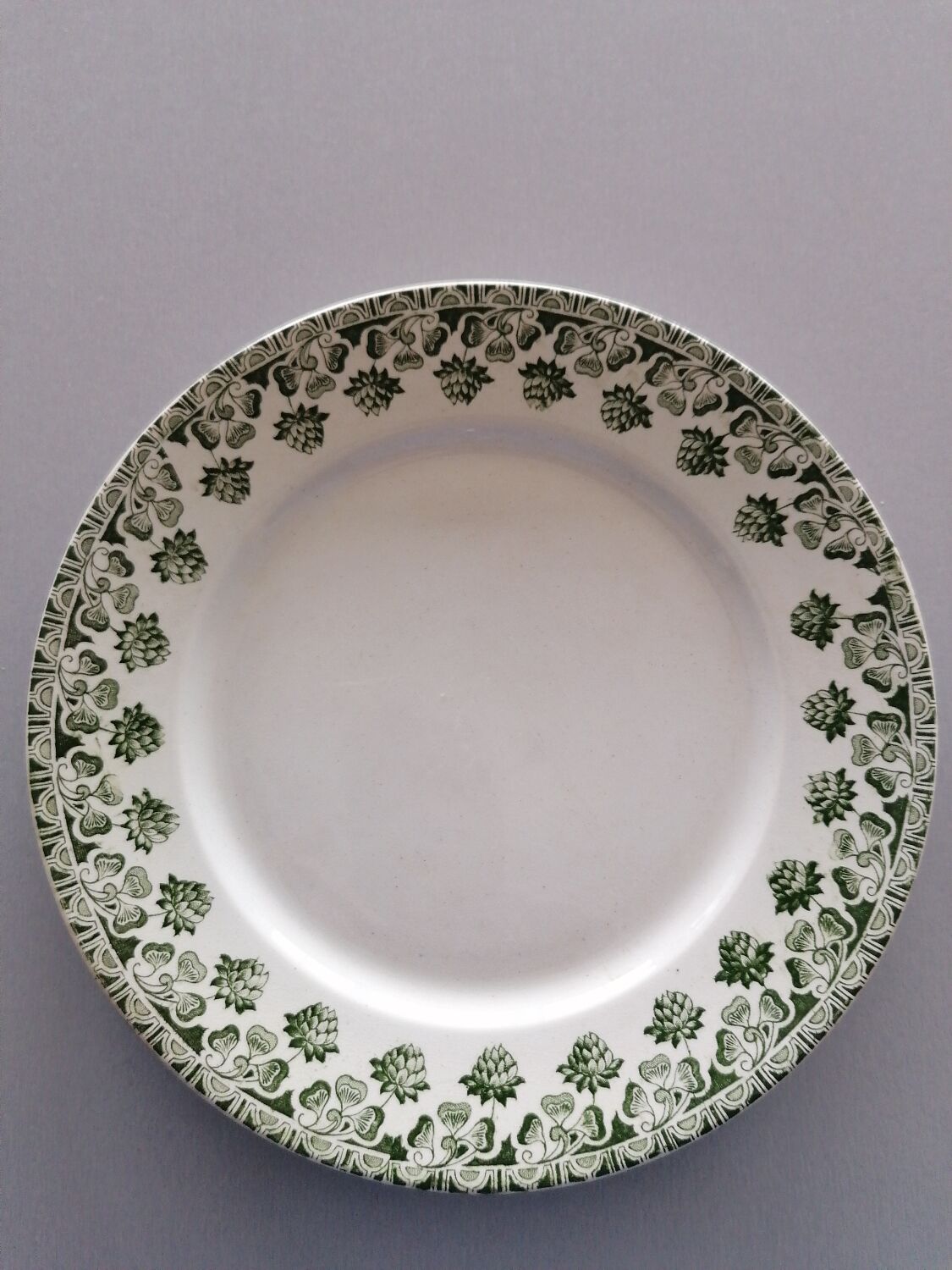 Set of 12 plates clover Badonviller ft
