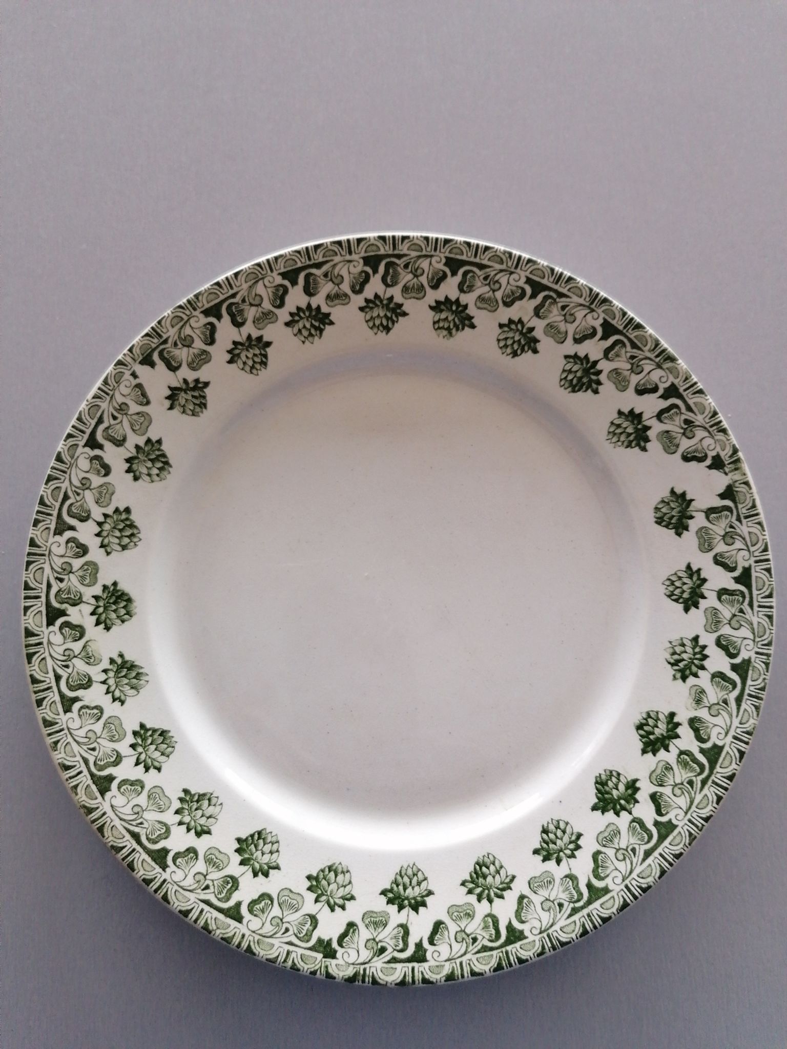 Lot de 12 assiettes trèfle Badonviller ft