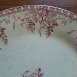 Opaque porcelain plate from Gien - Mariette series