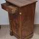 Empire-style bedside table in walnut