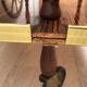 Bar trolley  in gold and formica 1960-1970