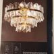 Chandelier Kalmar 'Corina', gilded brass and glass, Austria, 1970.