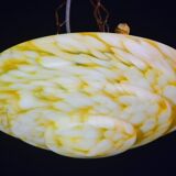 Art Deco yellow Murano glass pendant, 1950