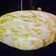 Pendentif Art Déco en verre de Murano jaune, 1950