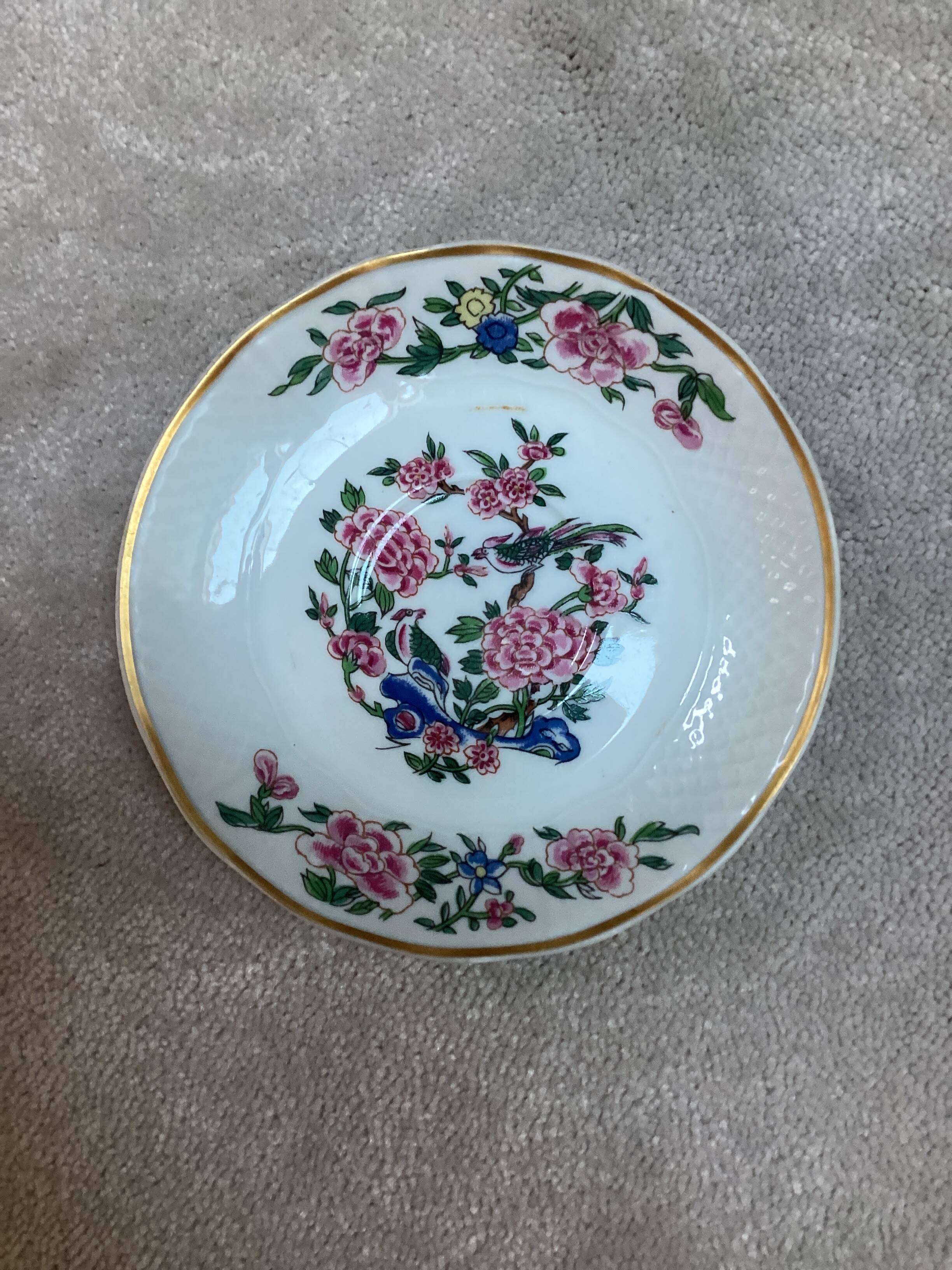 Tasses à café Bernardaud oiseaux de chine