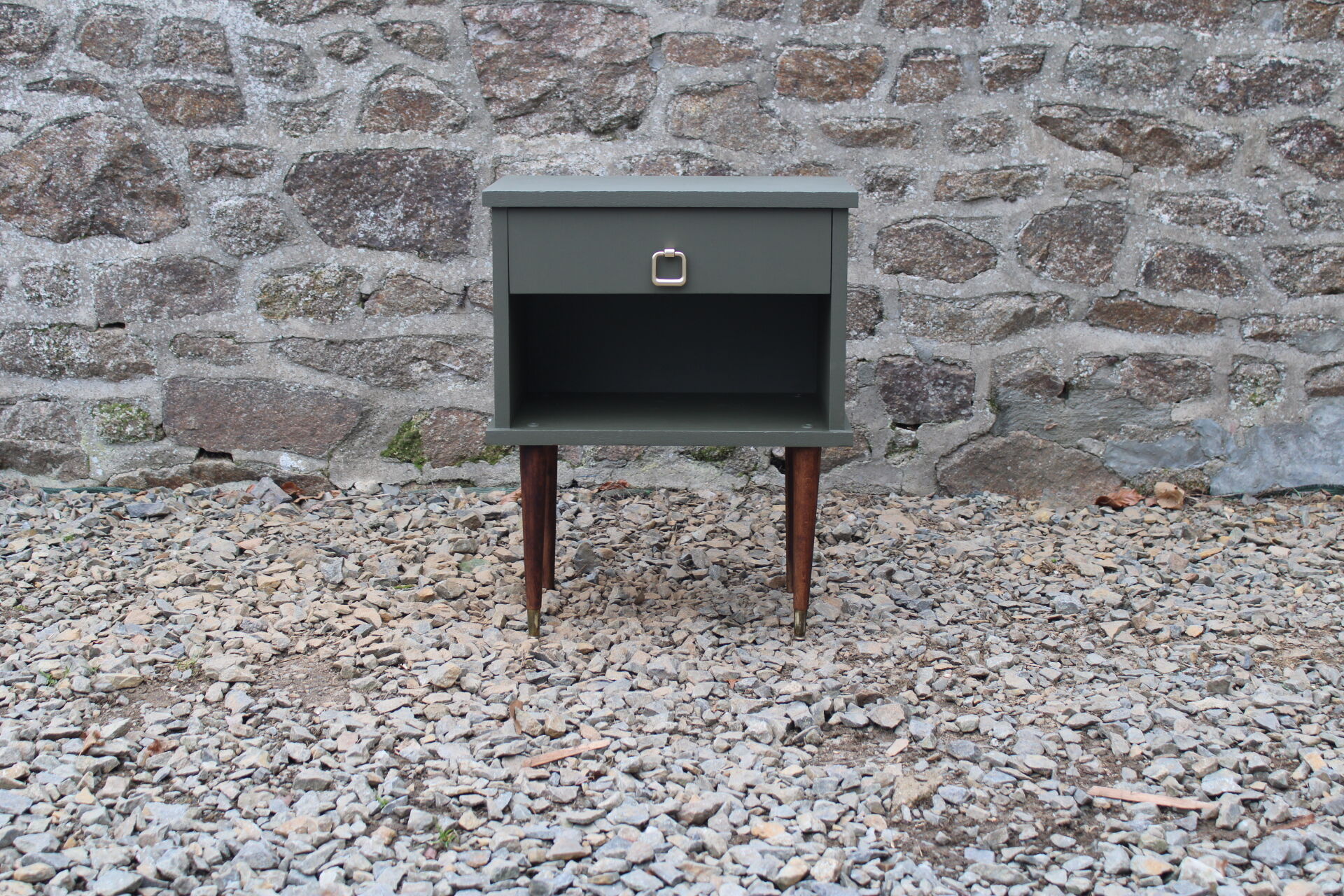 Vintage Scandinavian style bedside table
