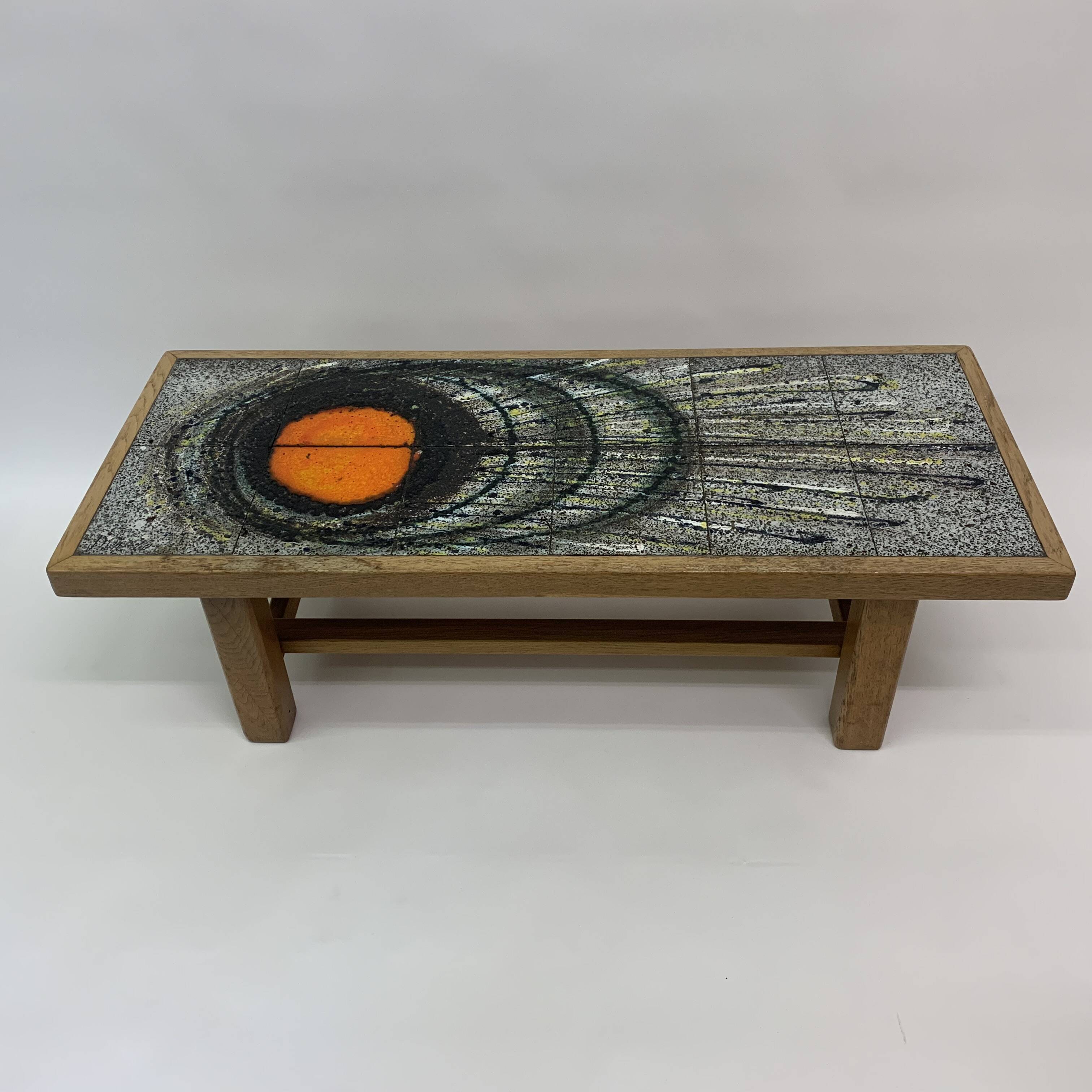 Mid-century design ceramic coffee table, 1970’s