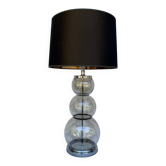 Grande lampe à poser en verre Delmas 1970
