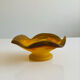 Glass footed coupe Nuagé signed by Muller Frères Lunéville.