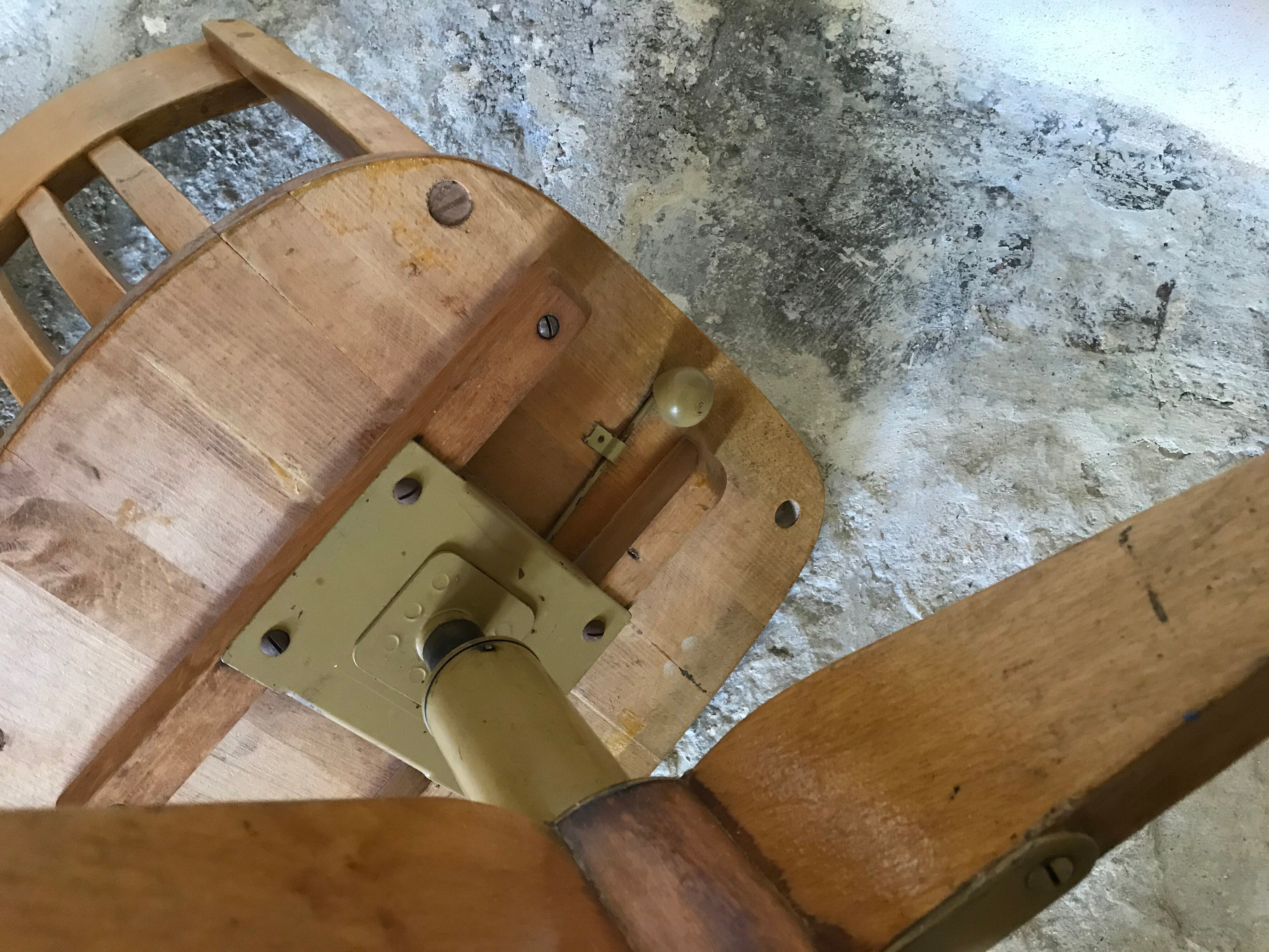 Mid-century Stoll vintage workshop chair