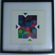 Tableau Vintage Art Optique - Victor Vasarely - Frame 40x40cm