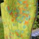 Hand enamelled handkerchief vase