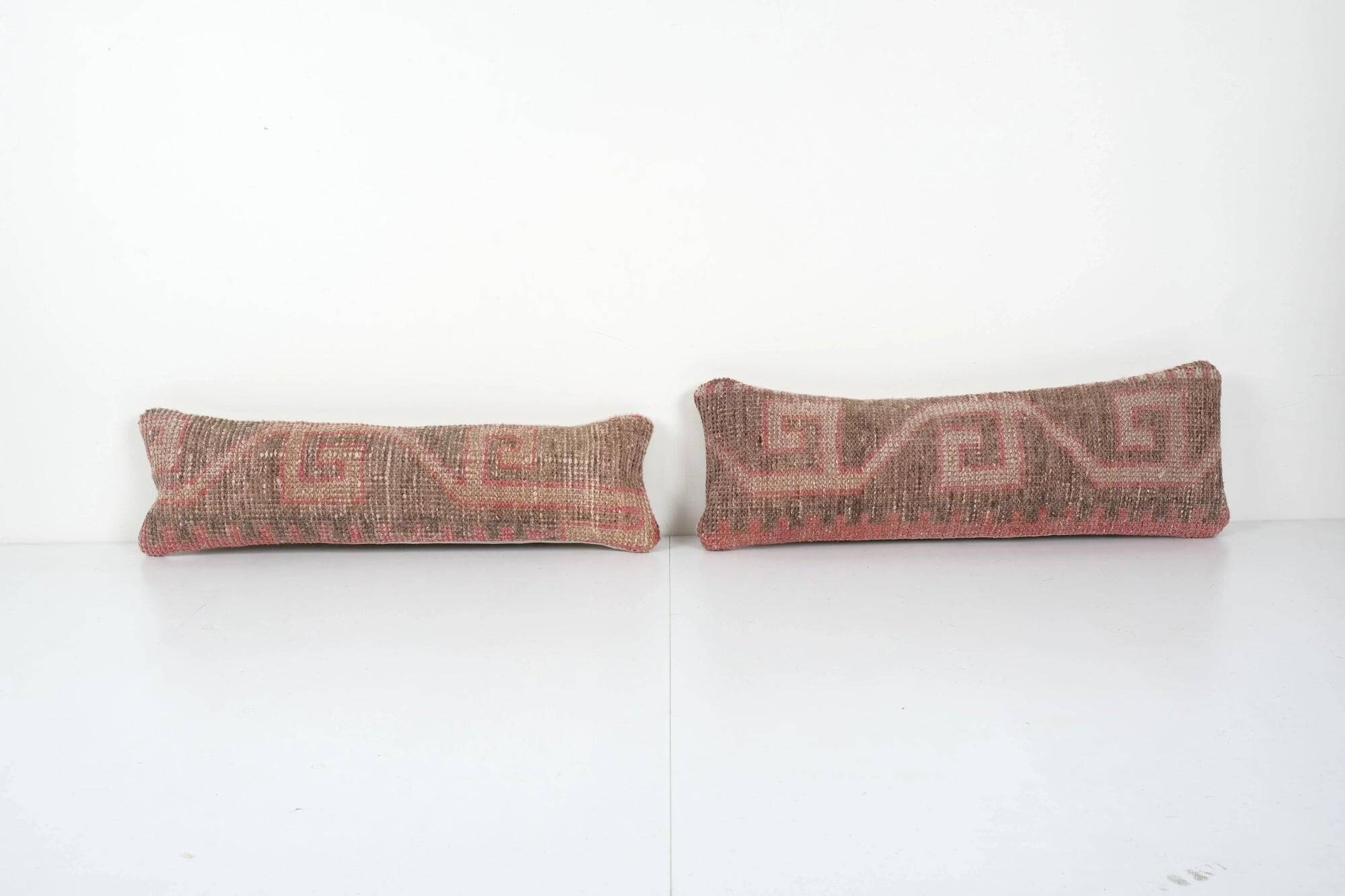 Set of 2 vintage Turkish cushion covers 15x61 cm