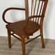 Curved wooden child's armchair - early 20th century
