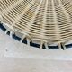 50s metal rattan tray