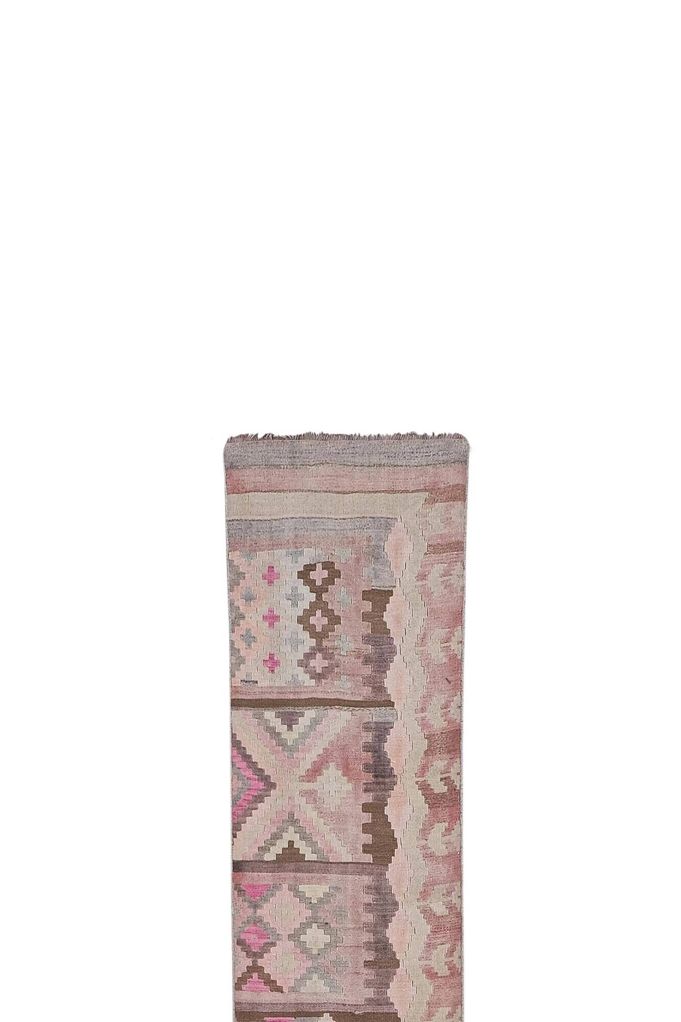 Vintage Turkish hallway rug 73x685 cm
