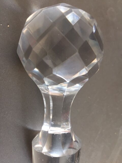 Carafe a vin crystal faceted cap