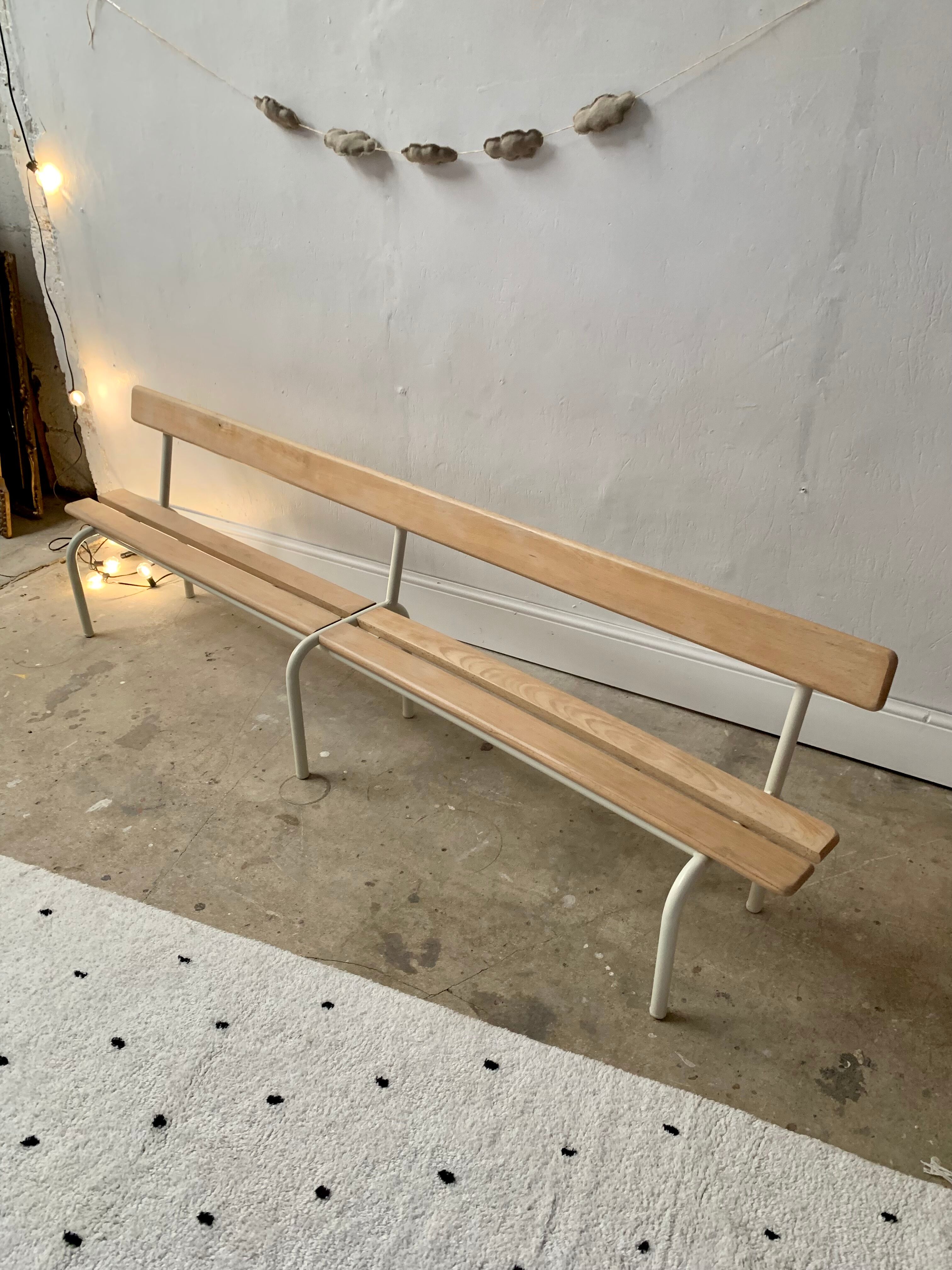 Vintage school bench