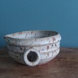 Sauceboat, fondue pot signed Gustave Tiffoche, Saint-Nazaire, 1975